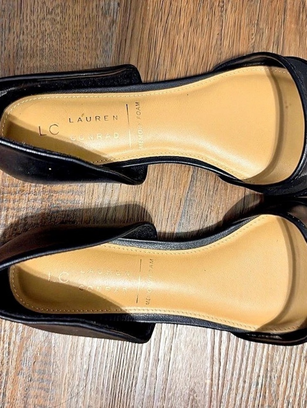 LC Lauren Conrad Pointed Toe Heels in Black US 9.5 M